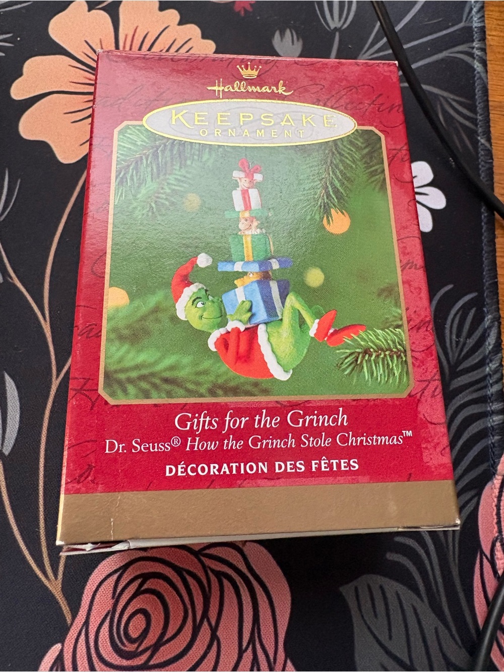 Hallmark Keepsake Ornament - Green and Red Grinch with Gifts